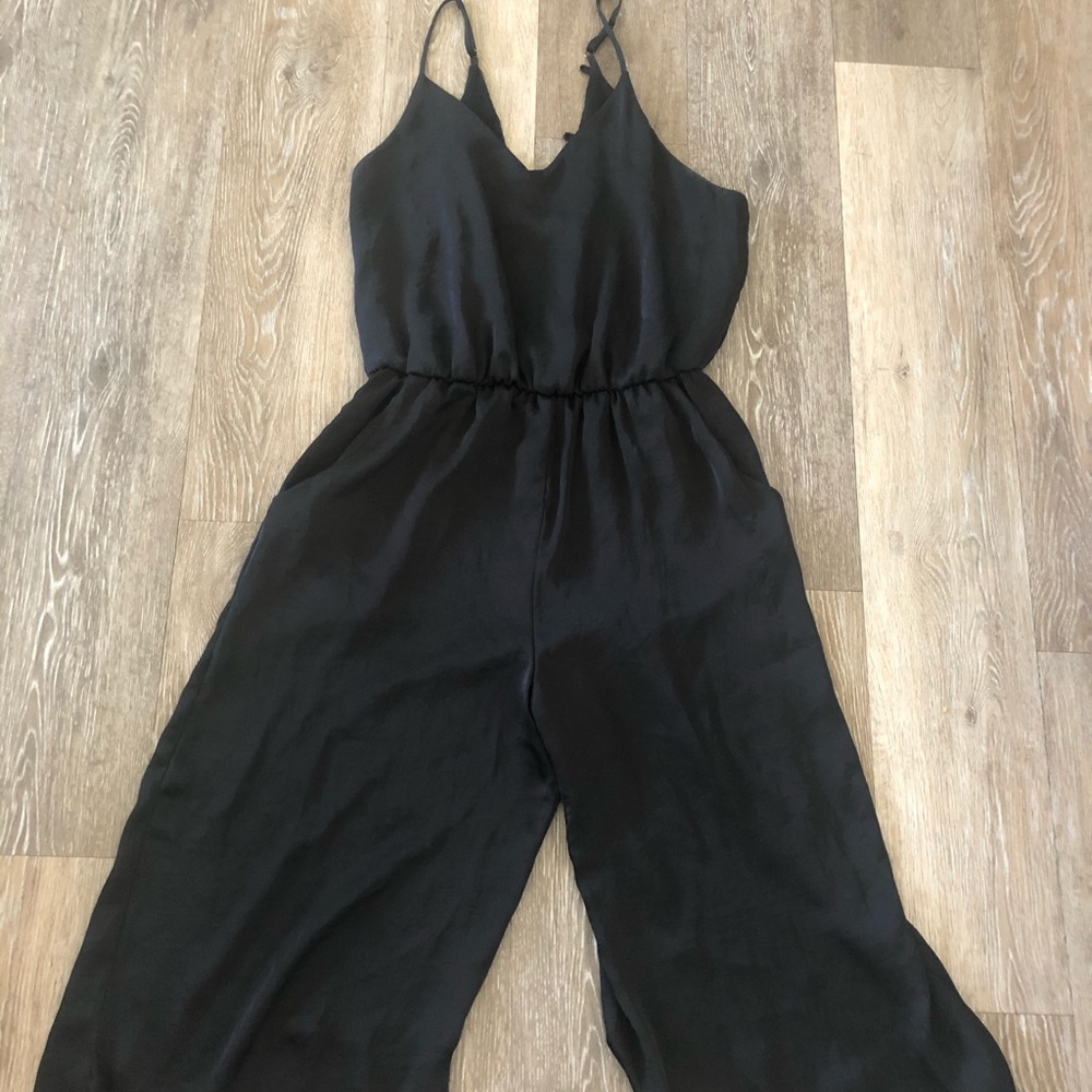 Aritzia satin jumpsuit